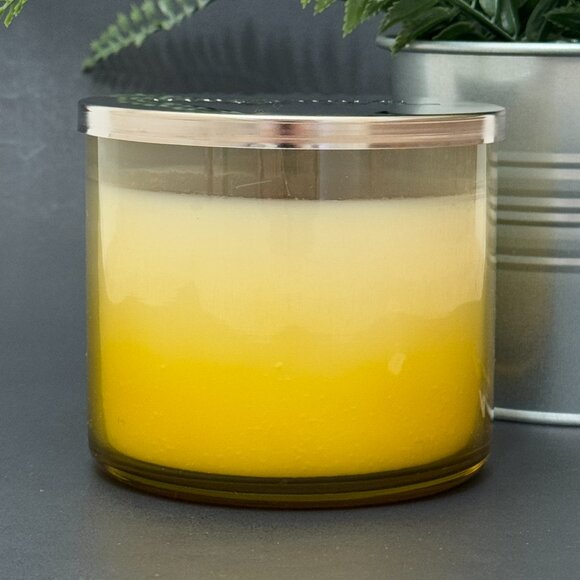 BBW Pineapple Mango White Barn Bath & Body Works 3 Wick Candle - Picture 2 of 10